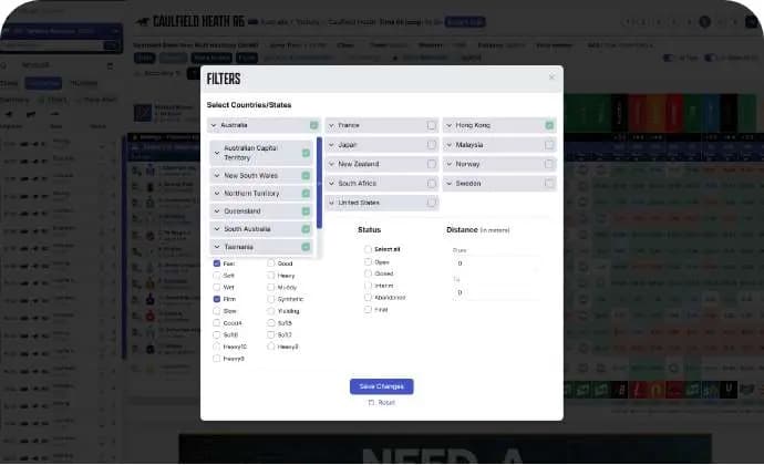 Custom Race Filters